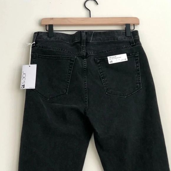 New Joes Jean Callie Crop Bootcut Jean High Waist asymmetrical frayed hem Y2k - Picture 6 of 8